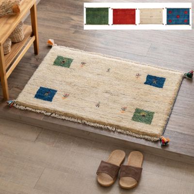 ★ペルシャ手織りギャッベ　玄関マットＭサイズ　１３